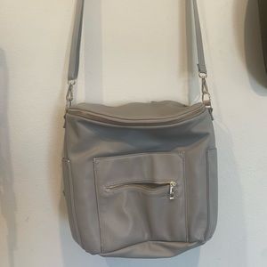 Gray fawn diaper backpack